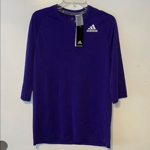 Adidas Baseball Purple Baselay T-Shirt